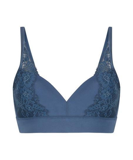 Lidia Padded Non-Wired Bra, Blue