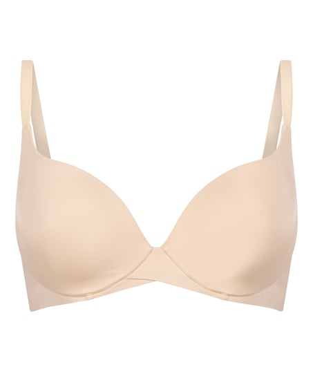 Smooth Padded Underwired Bra, Beige