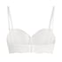 Marine Padded Underwired Strapless Bra, White