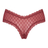 V-shaped Brazilian knickers mesh, Red