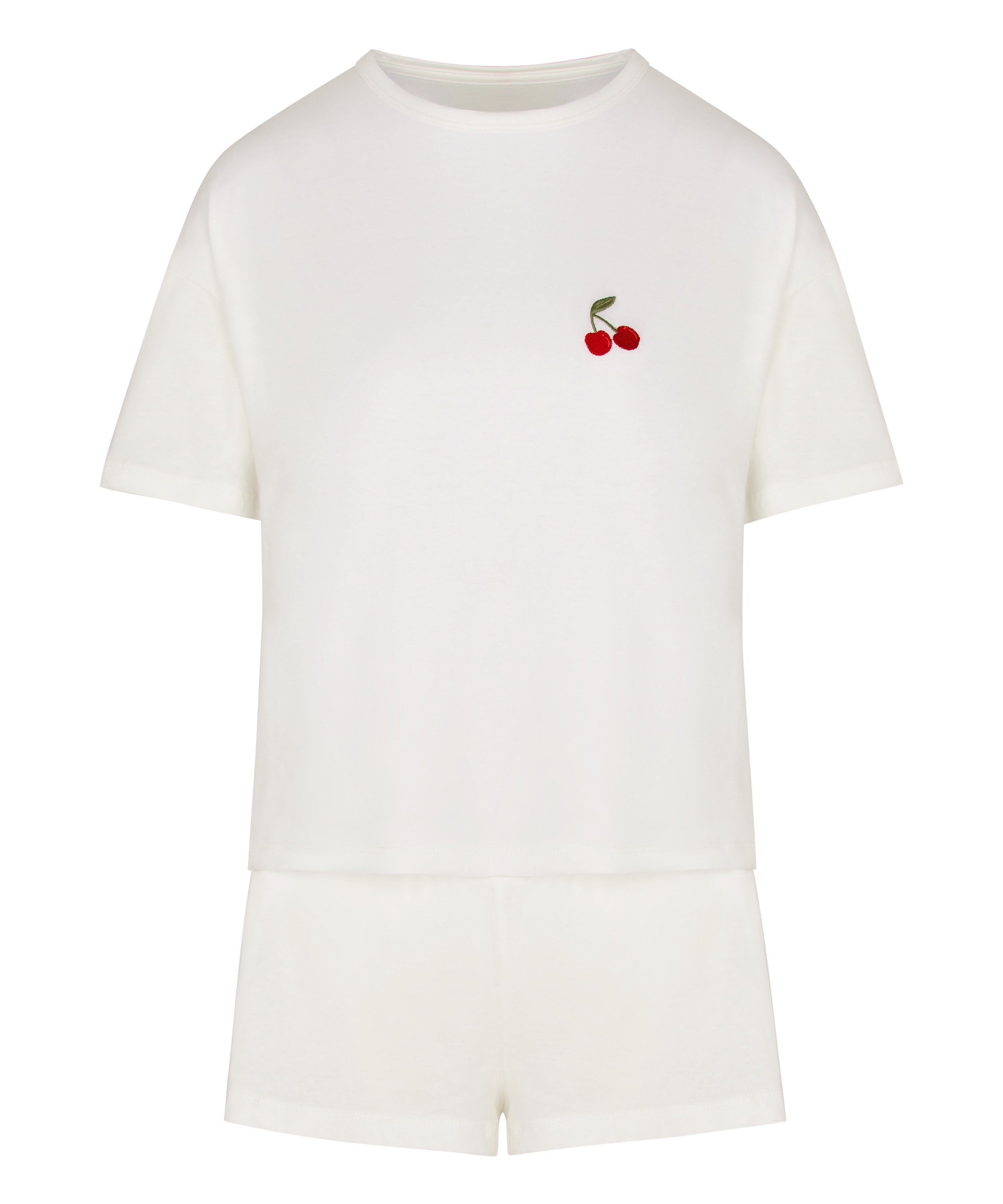 Pyjamaset Cotton, White, main