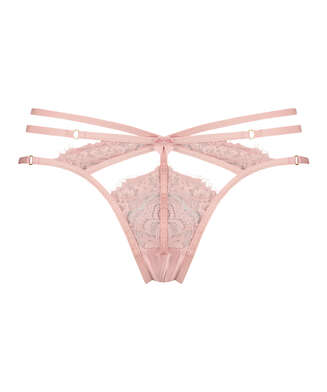 Seraphina open crotch Brazilian, Pink