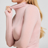 super soft Turtleneck Shirt with Cashmere, Pink
