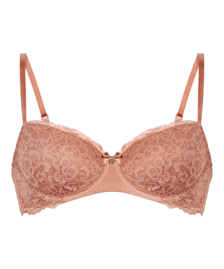 Marine Padded Underwired Bra, Brown