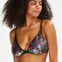 Pride triangle bikini top, Black