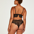 Sian High Cut Brazilian, Black