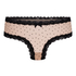 V-shaped Brazilian knickers mesh, Brown