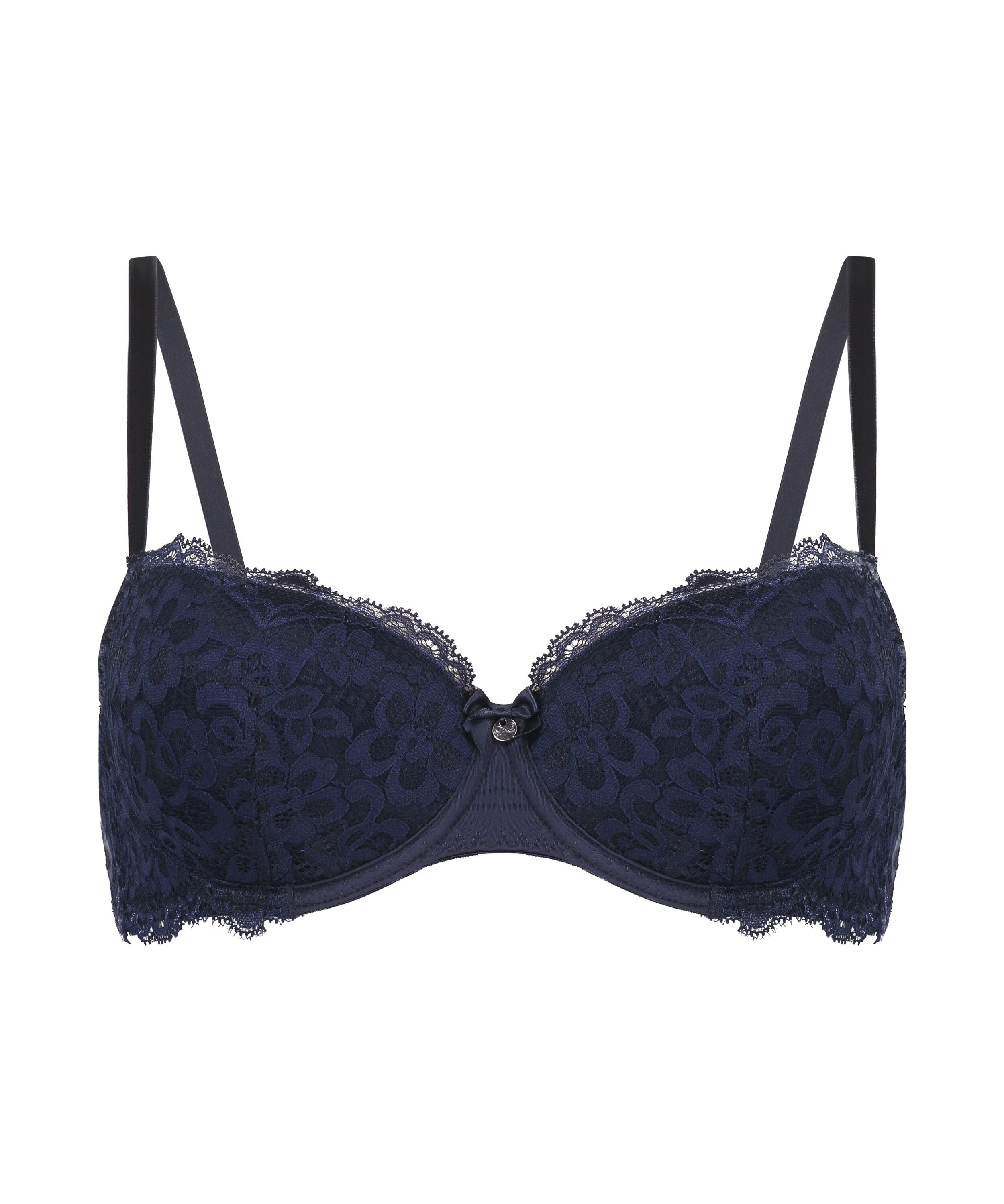 Marine Padded Underwired Bra, Blue