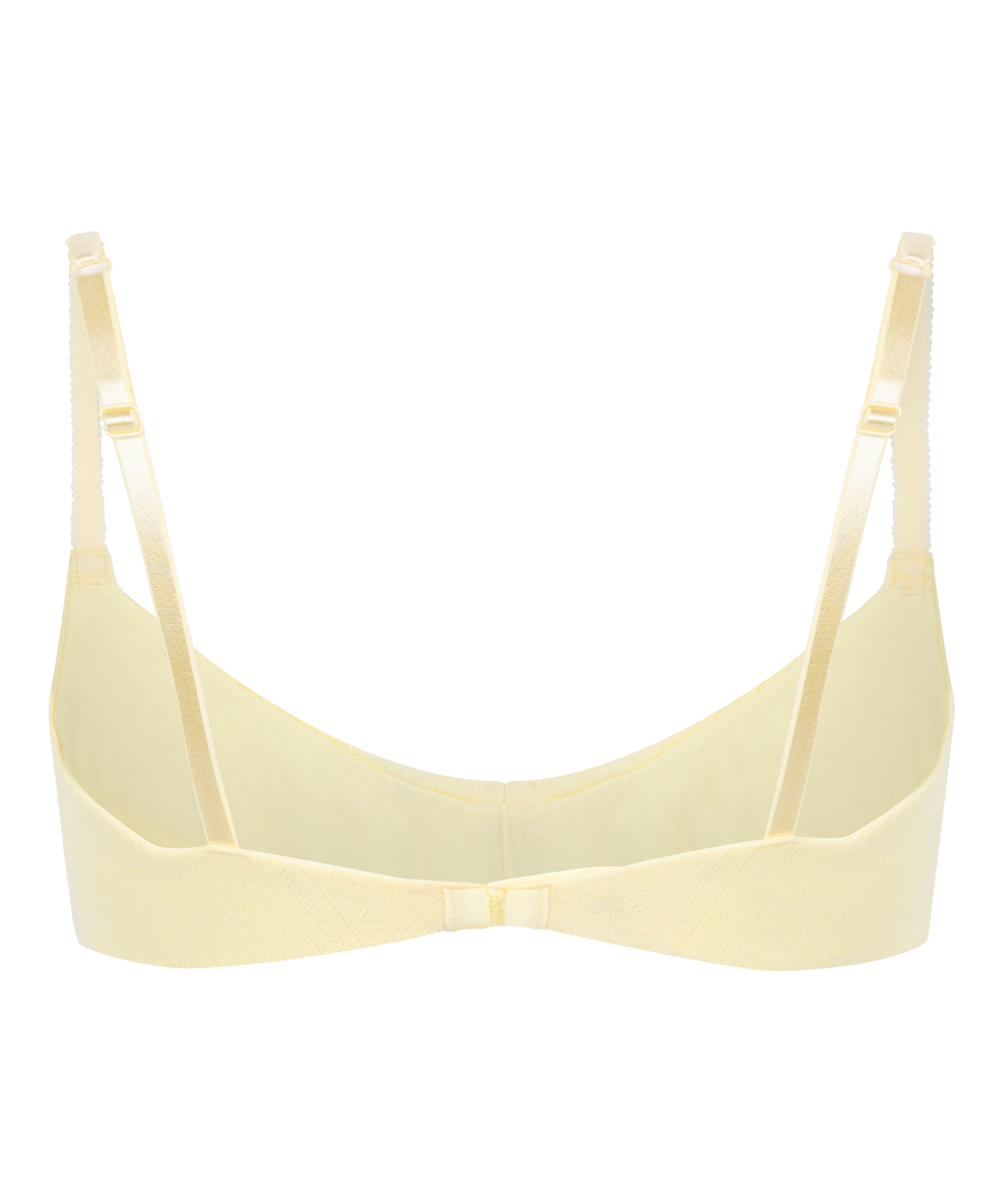 Pointelle Bralette, Yellow, main