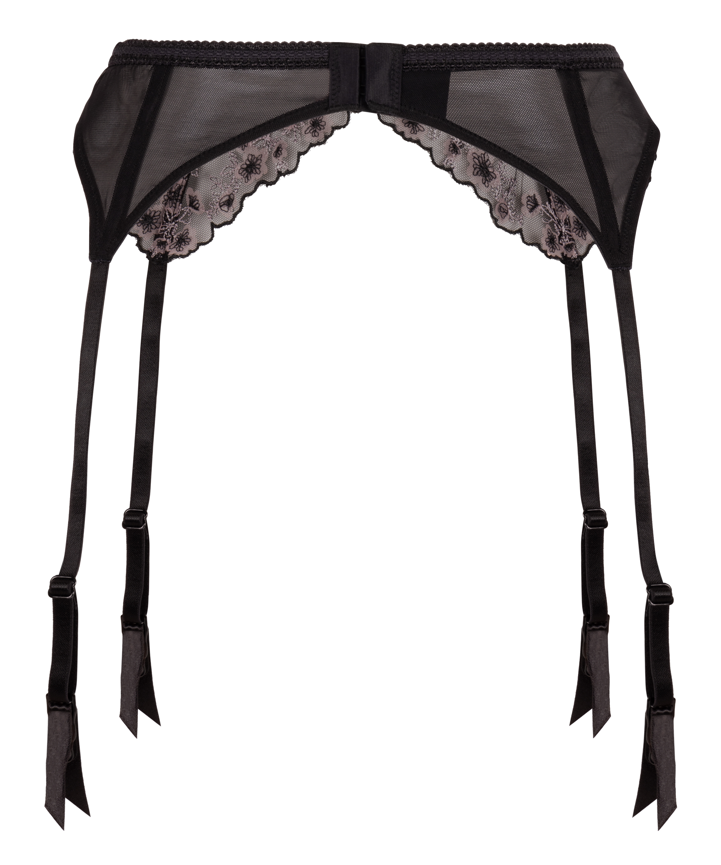 Chloe Suspenderbelt, Black, main
