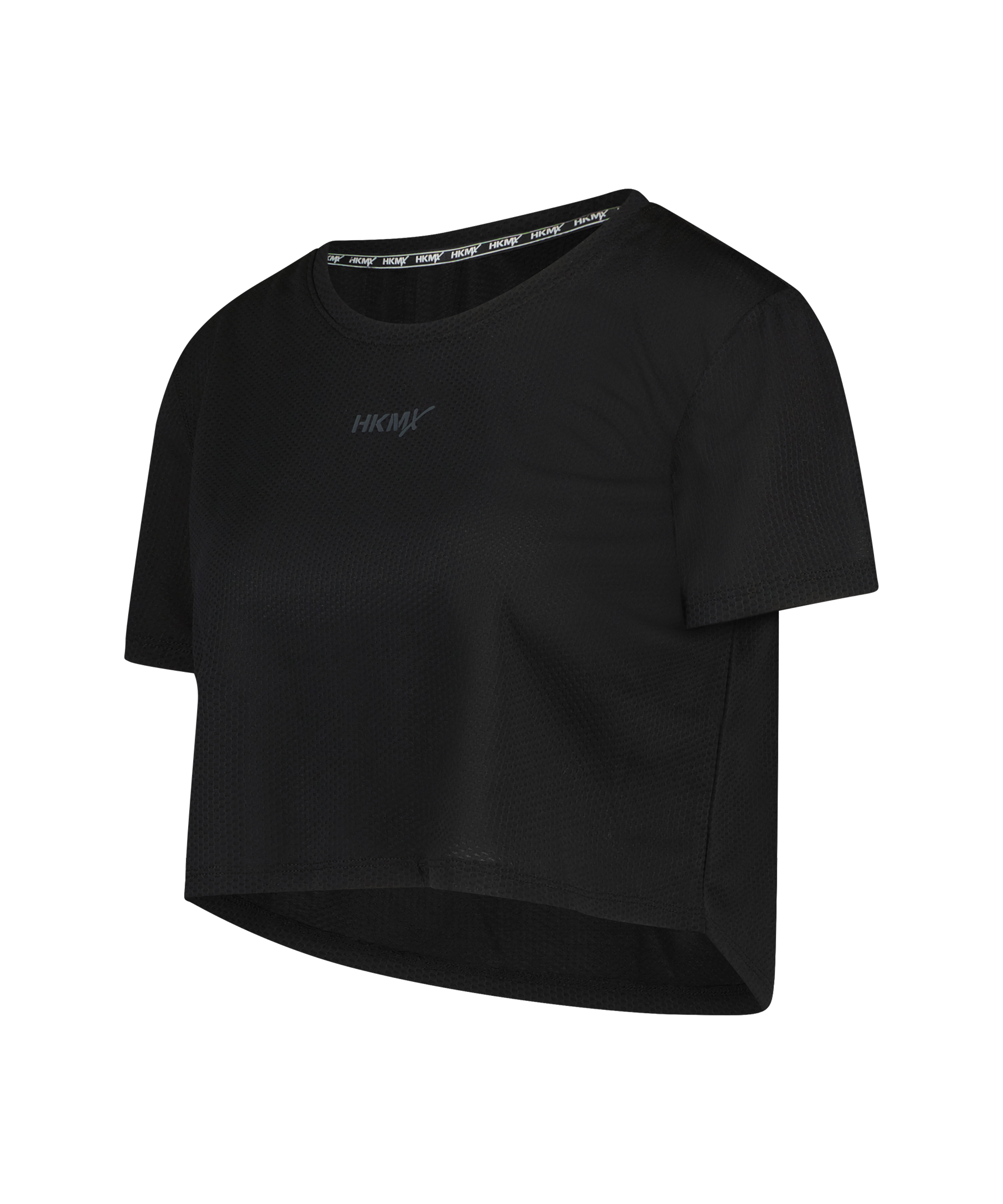 HKMX Mesh Crop Top, Black, main