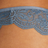 High leg Brazilian, Blue