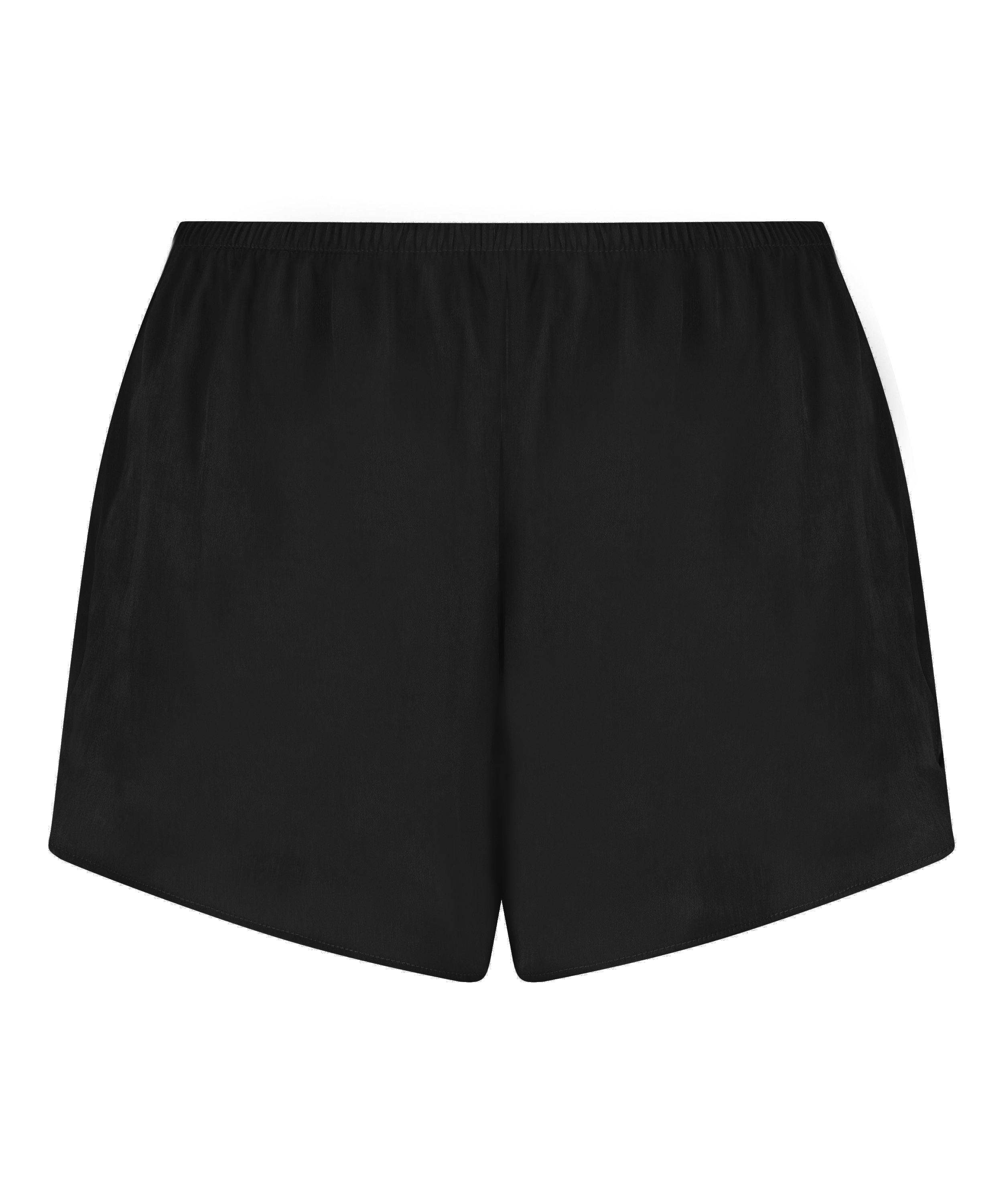 Short Satin Minimal, Black, main