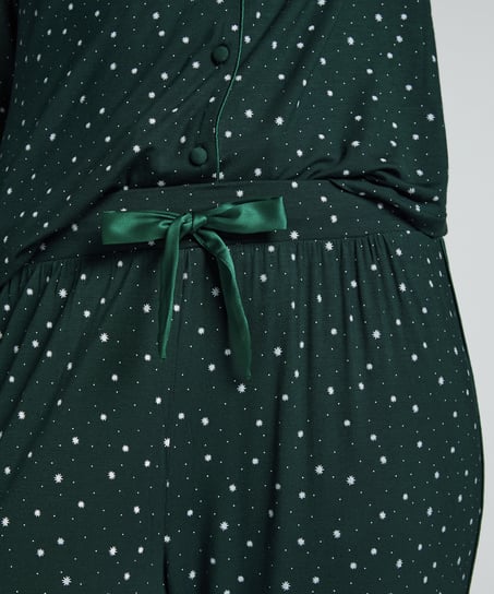 Jersey Pyjama Pants, Green