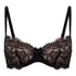 Teddy Padded Underwired Bra, Black