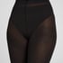 Tight Rib Knit Cashmere Blend, Black