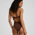 Bandeau Bikini Top Madrid, Brown