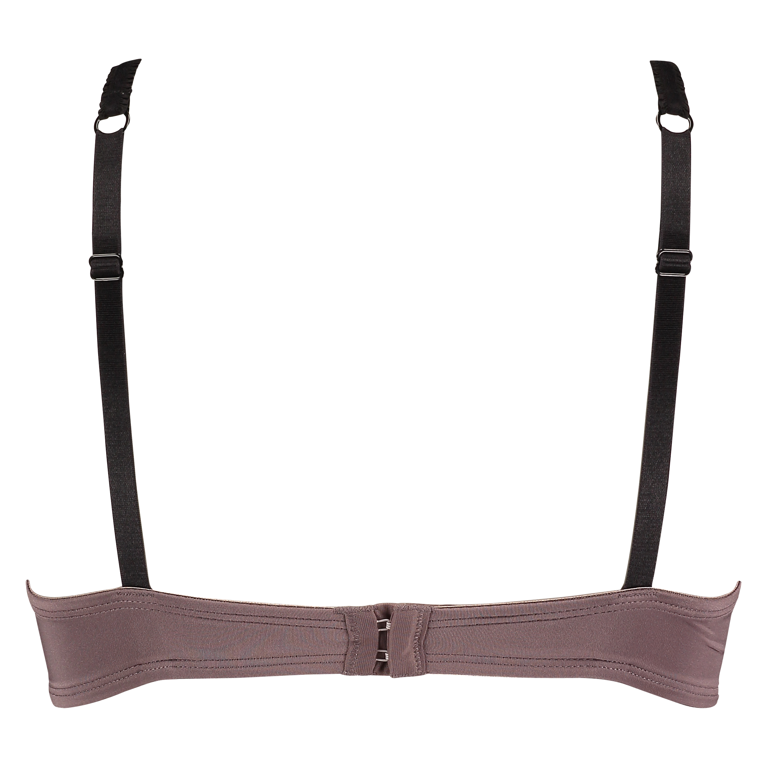 Padded underwired bra Loulou, Brown, main