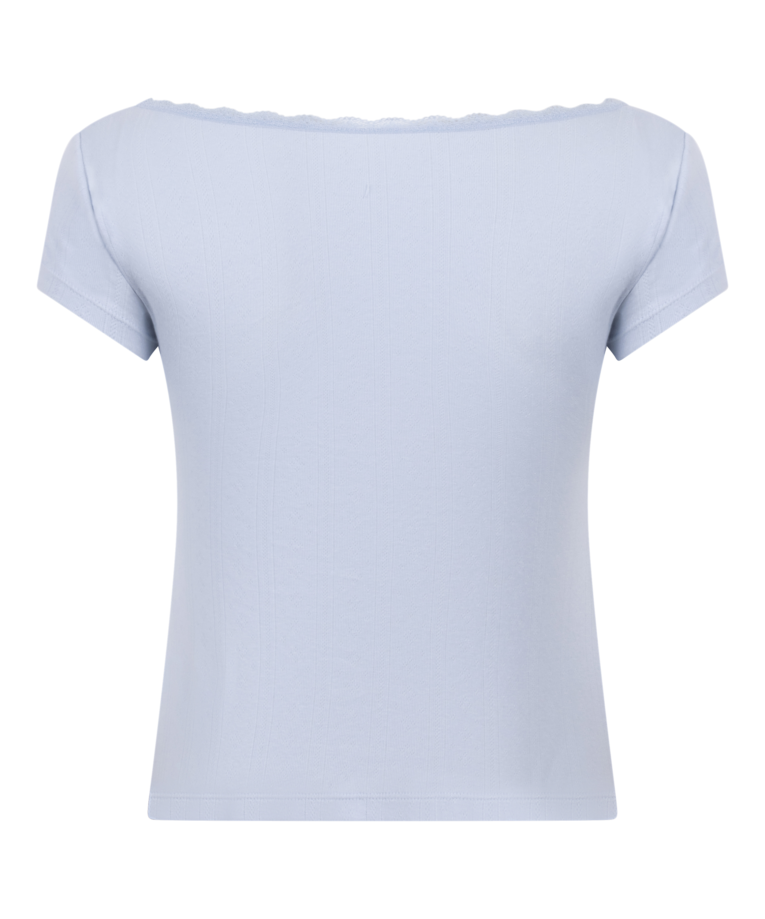 Pointelle Top, Blue, main