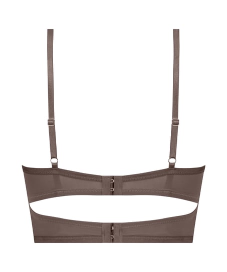 Arabella Padded Underwired Longline Bra, Brown