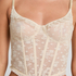 Darcy Non-Padded Underwired Longline Bra, White