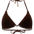 Triangle Bikini Top Algarve, Brown
