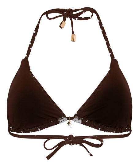 Triangle Bikini Top Algarve, Brown