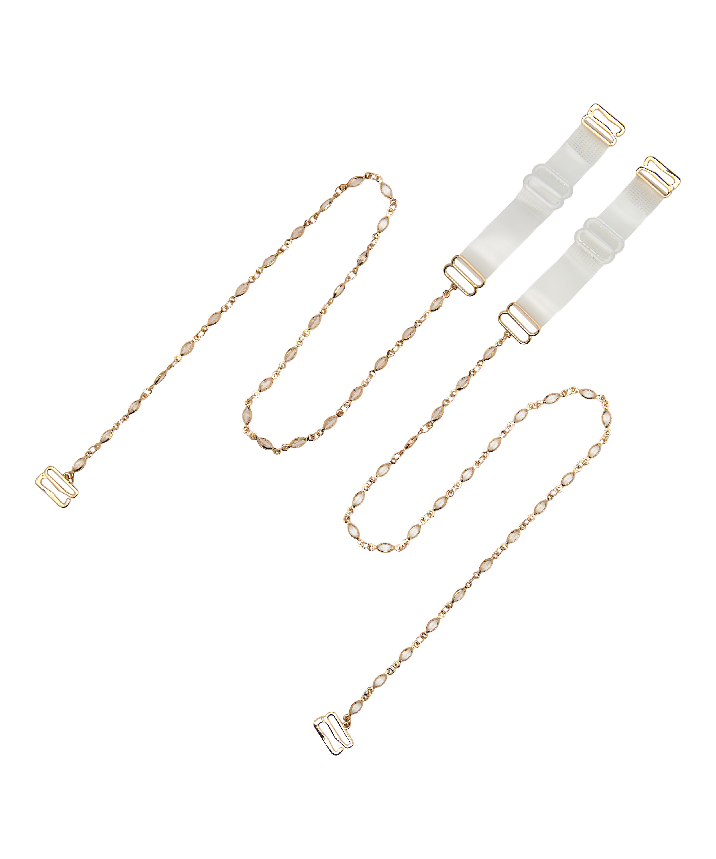 Jewel Bra Straps, Yellow, main