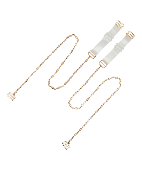 Jewel Bra Straps, Yellow