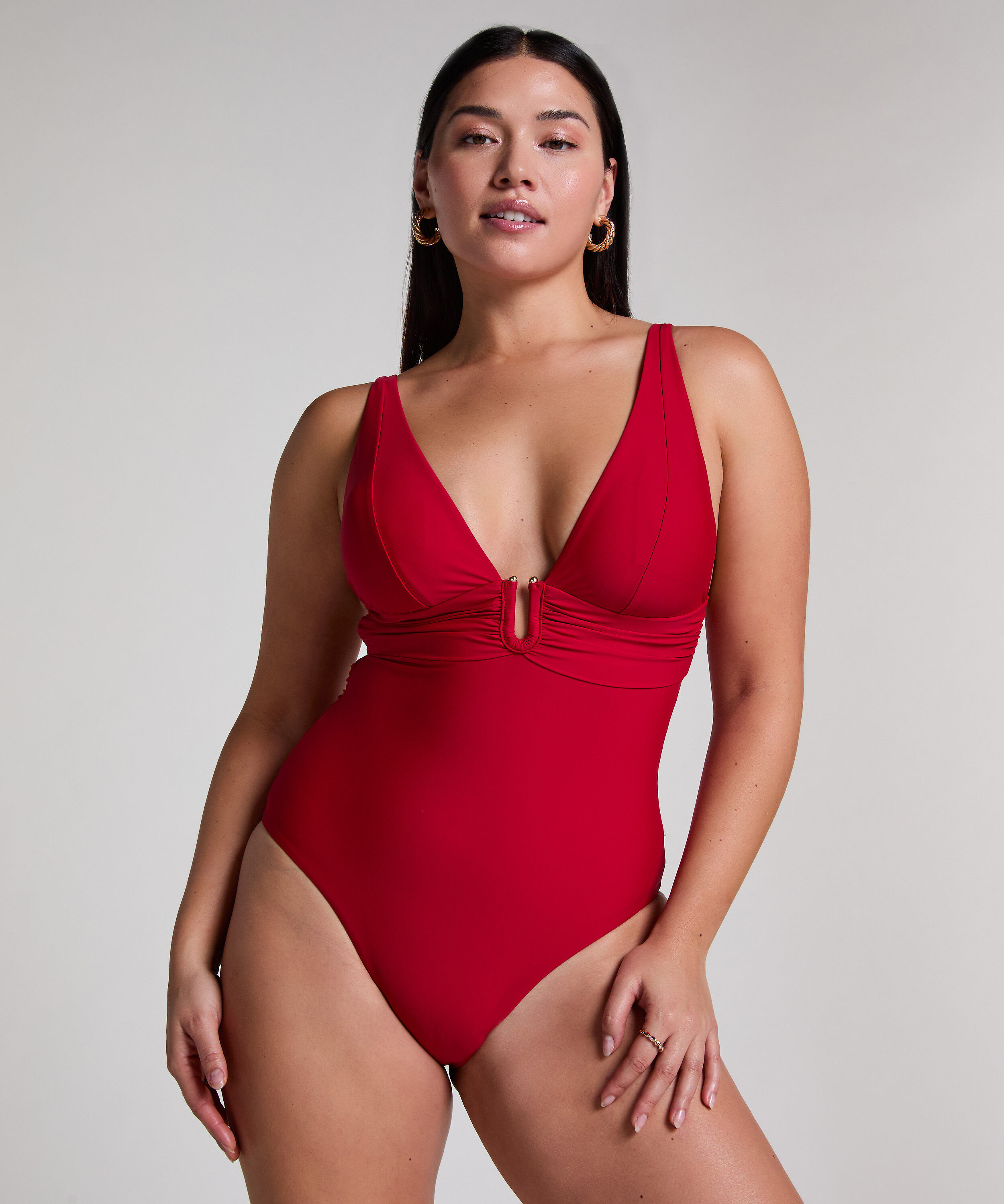 Luna Shaping Swimsuit, Red