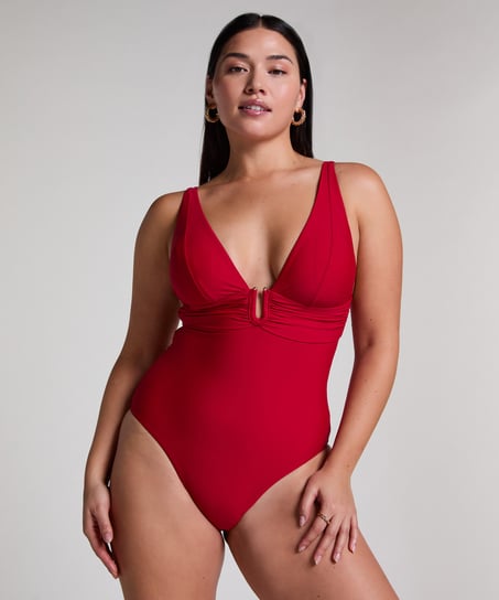 Luna Shaping Swimsuit, Red