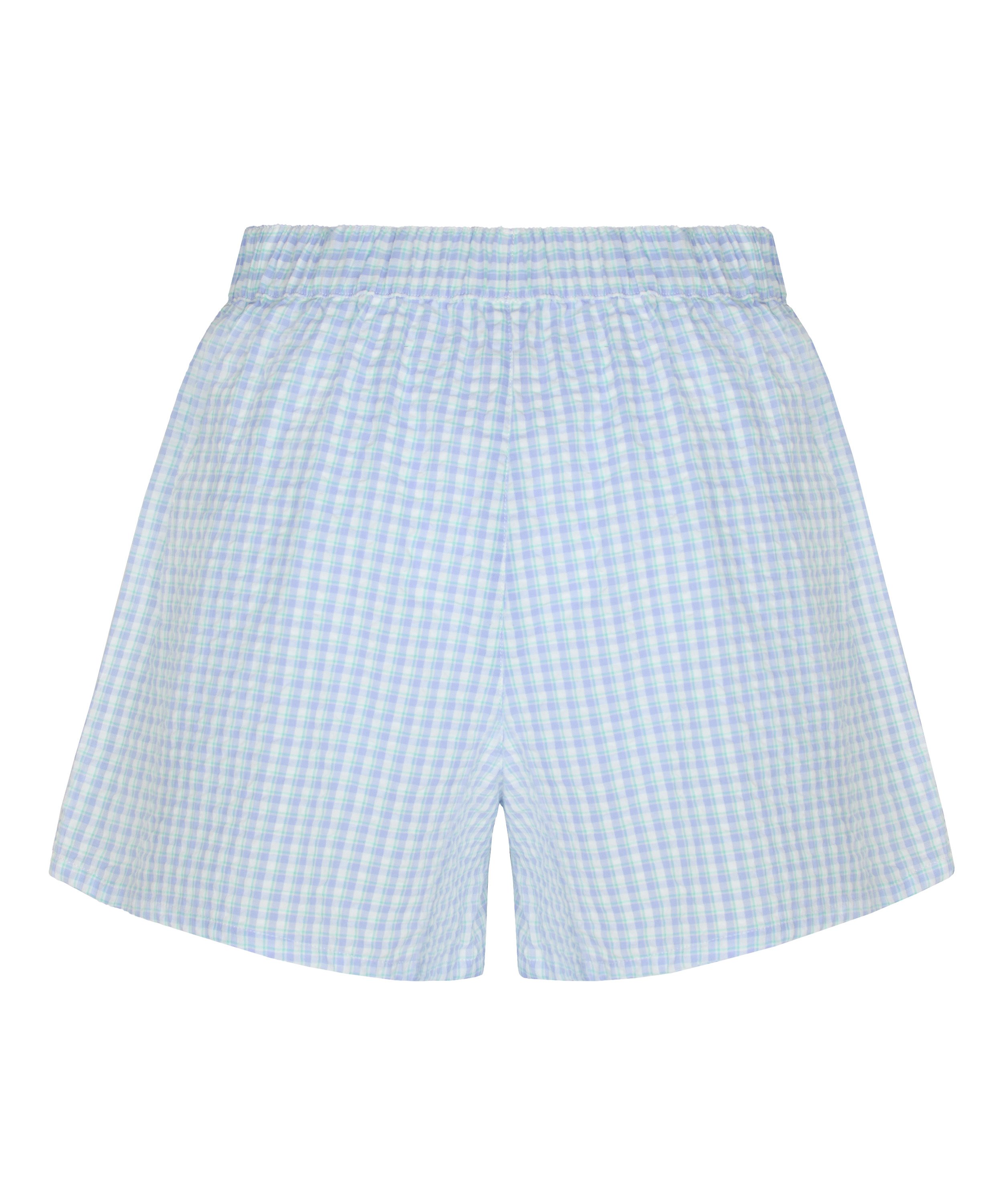 Pyjama Short Seersucker, Blue, main