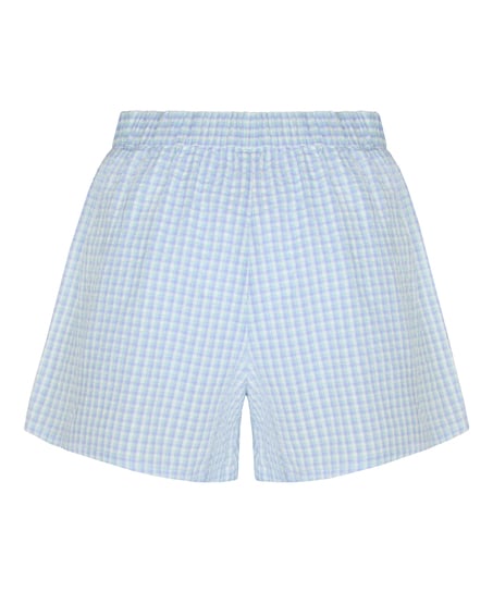 Pyjama Short Seersucker, Blue