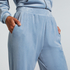Tall Velours Pyjama Bottoms, Blue