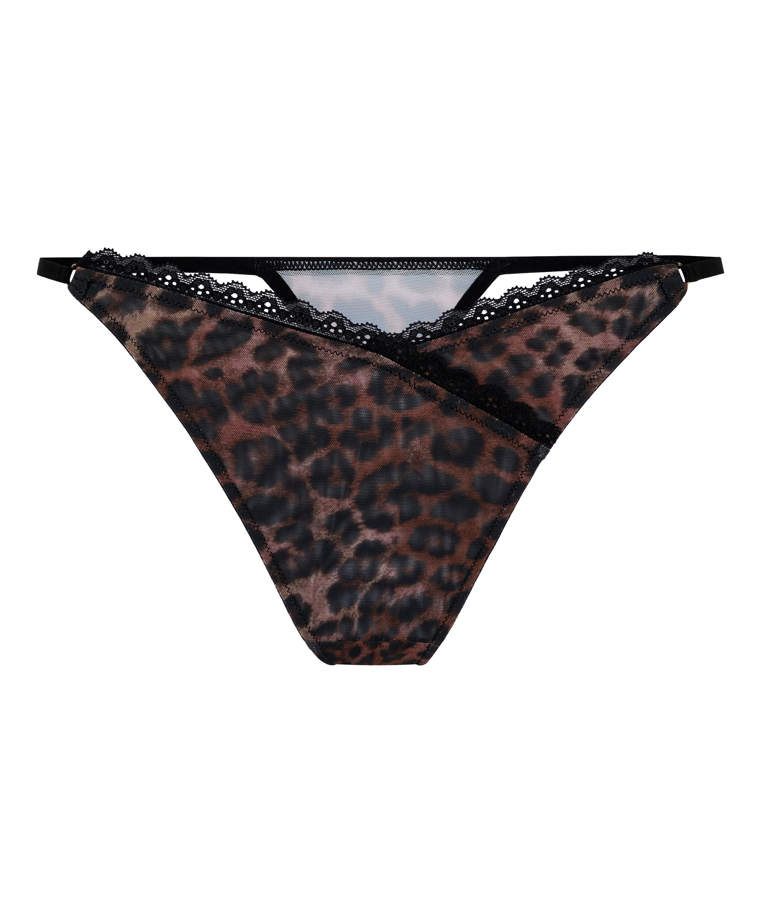Ella Highleg Thong, Brown, main