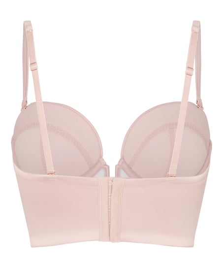 Padded Underwired Longline Bra Rosa, Pink
