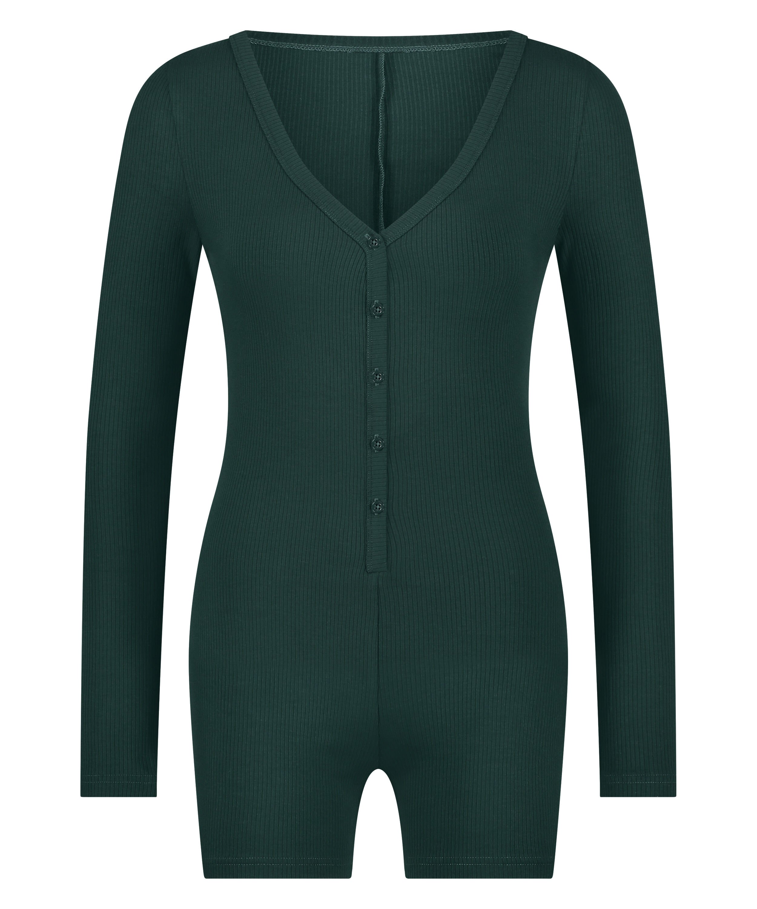 Brushed Short Onesie, Green