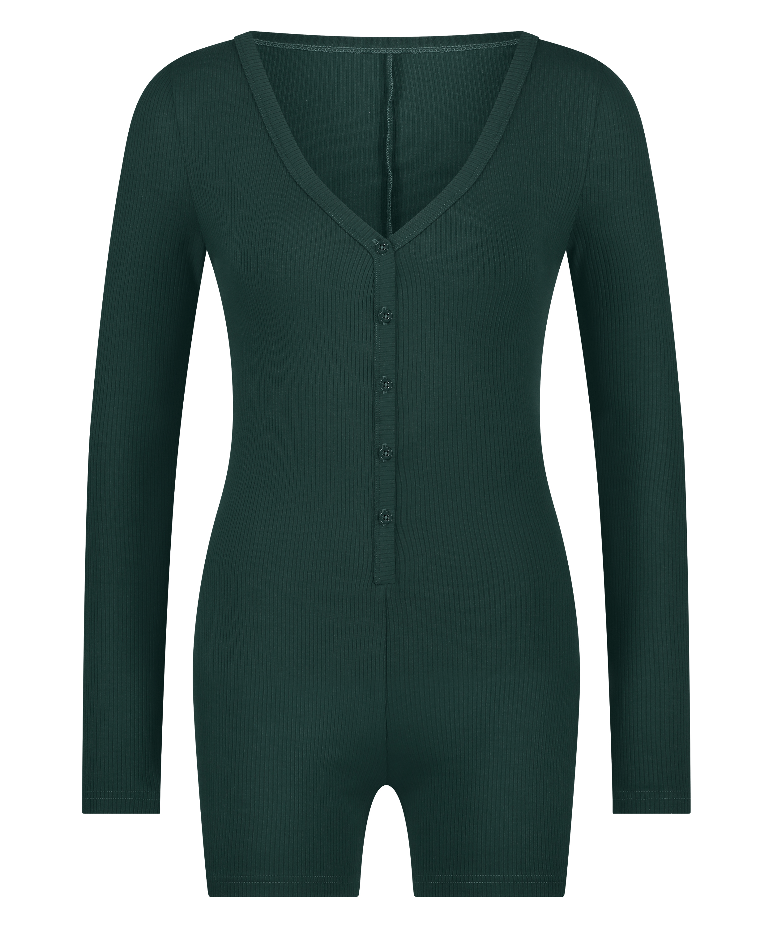 Brushed Short Onesie, Green, main