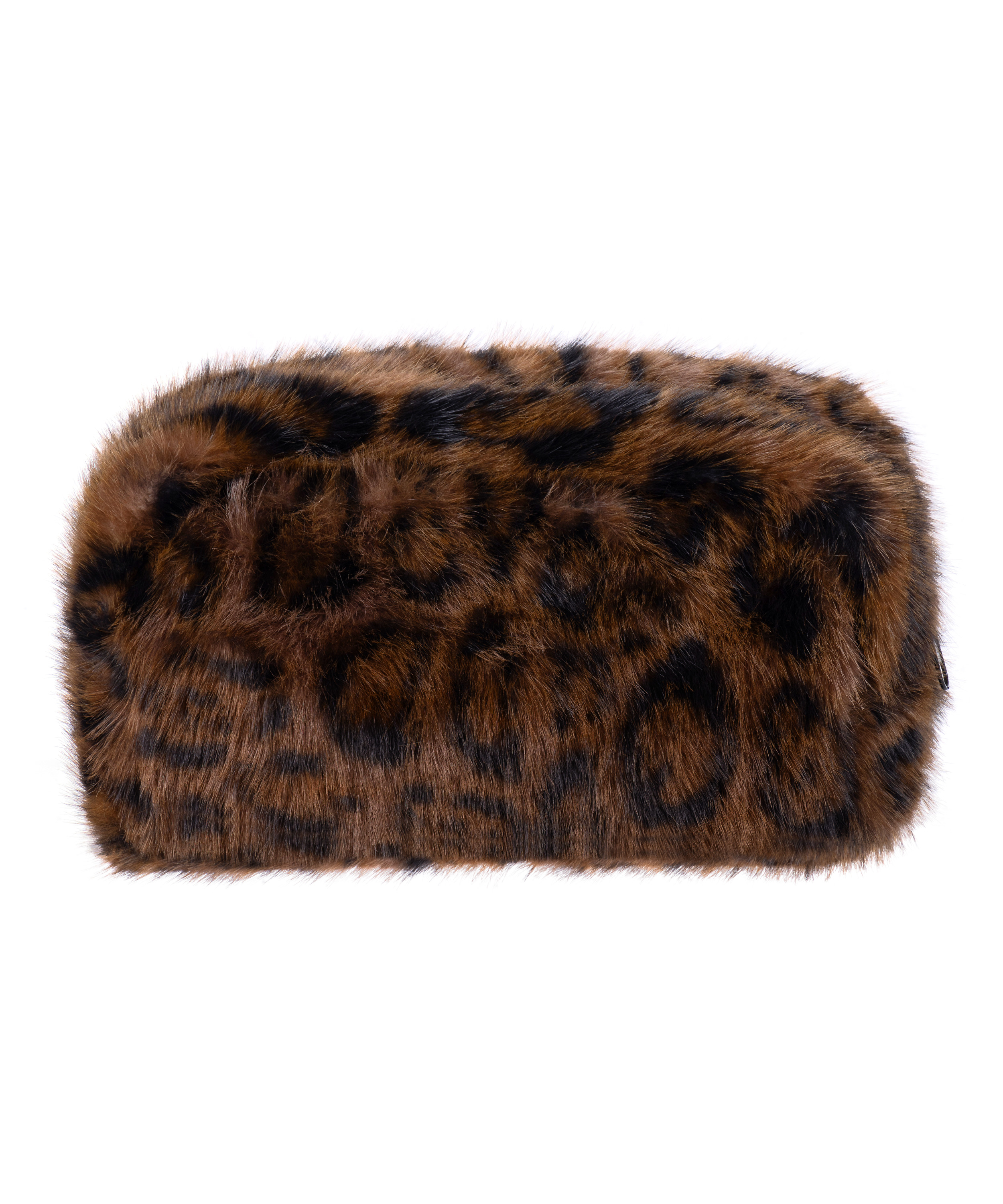 Leopard Make-Up Bag and Scrunchie Set, Black, main