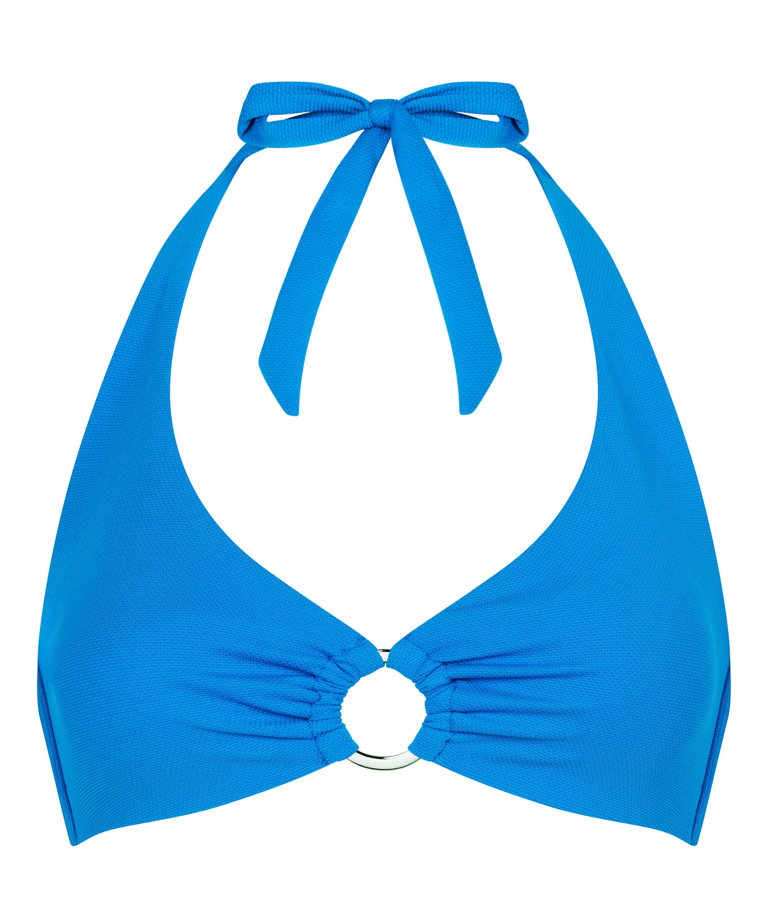 Porto Halter Bikini Top, Blue