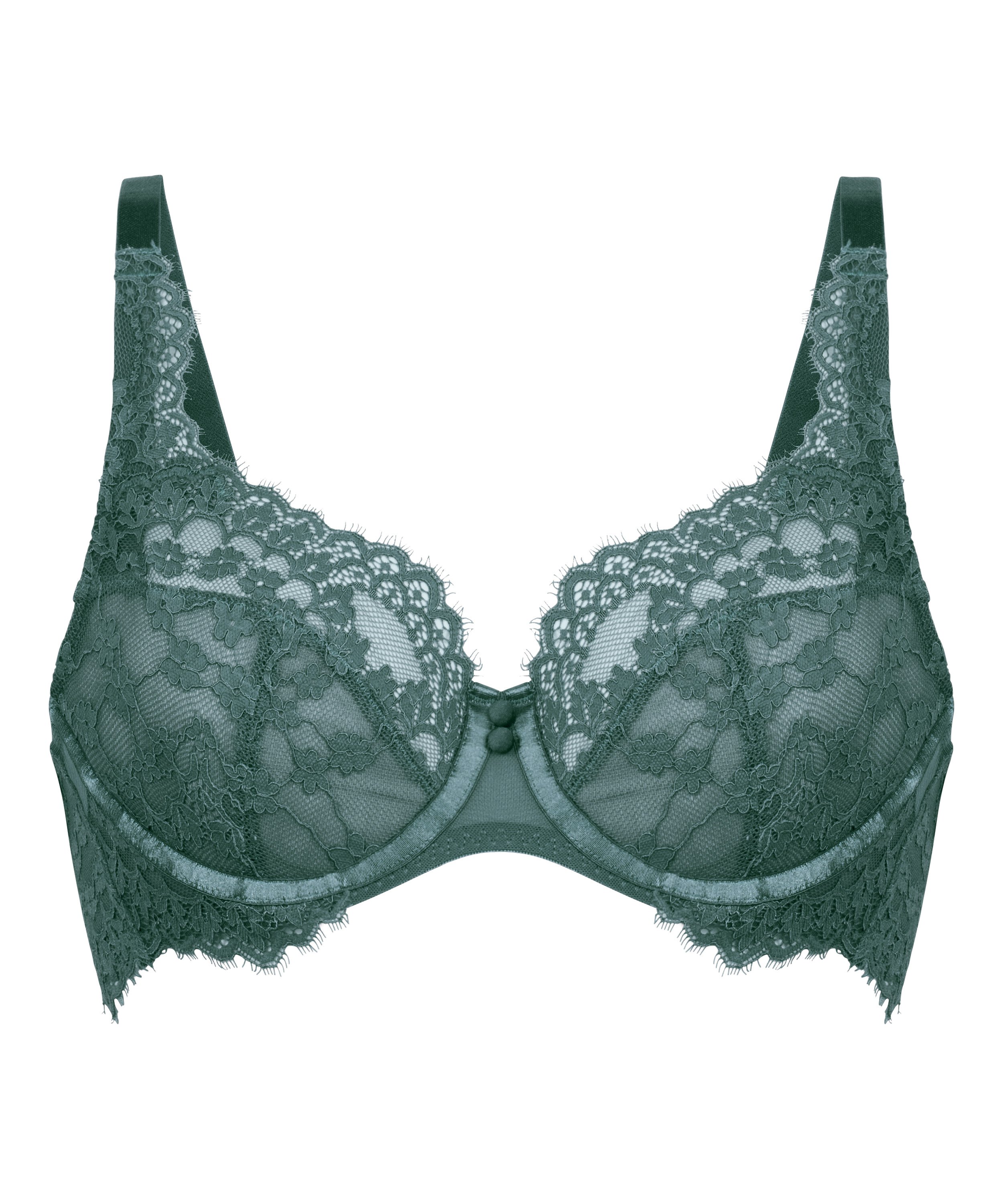 Daisy Non-Padded Underwired Bra, Blue, main