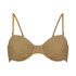 Goldie Shimmer Bikini Top, Yellow