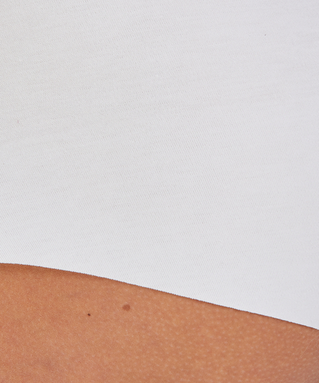 Invisible cotton boxers, White