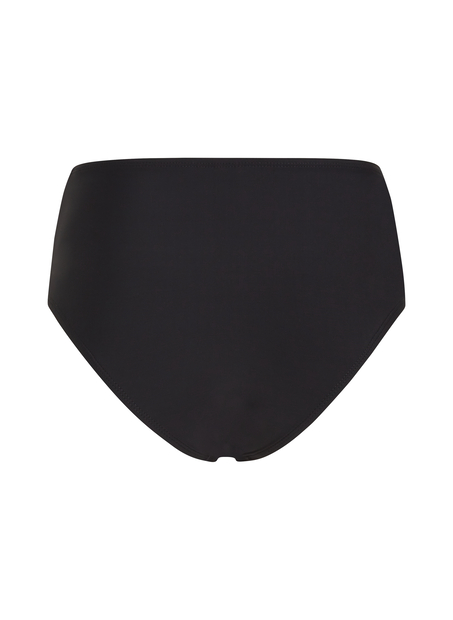 Luna High-Waisted Shaping Cheeky Bikini Bottoms, Black