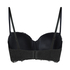 Marine Padded Underwired Strapless Bra, Black