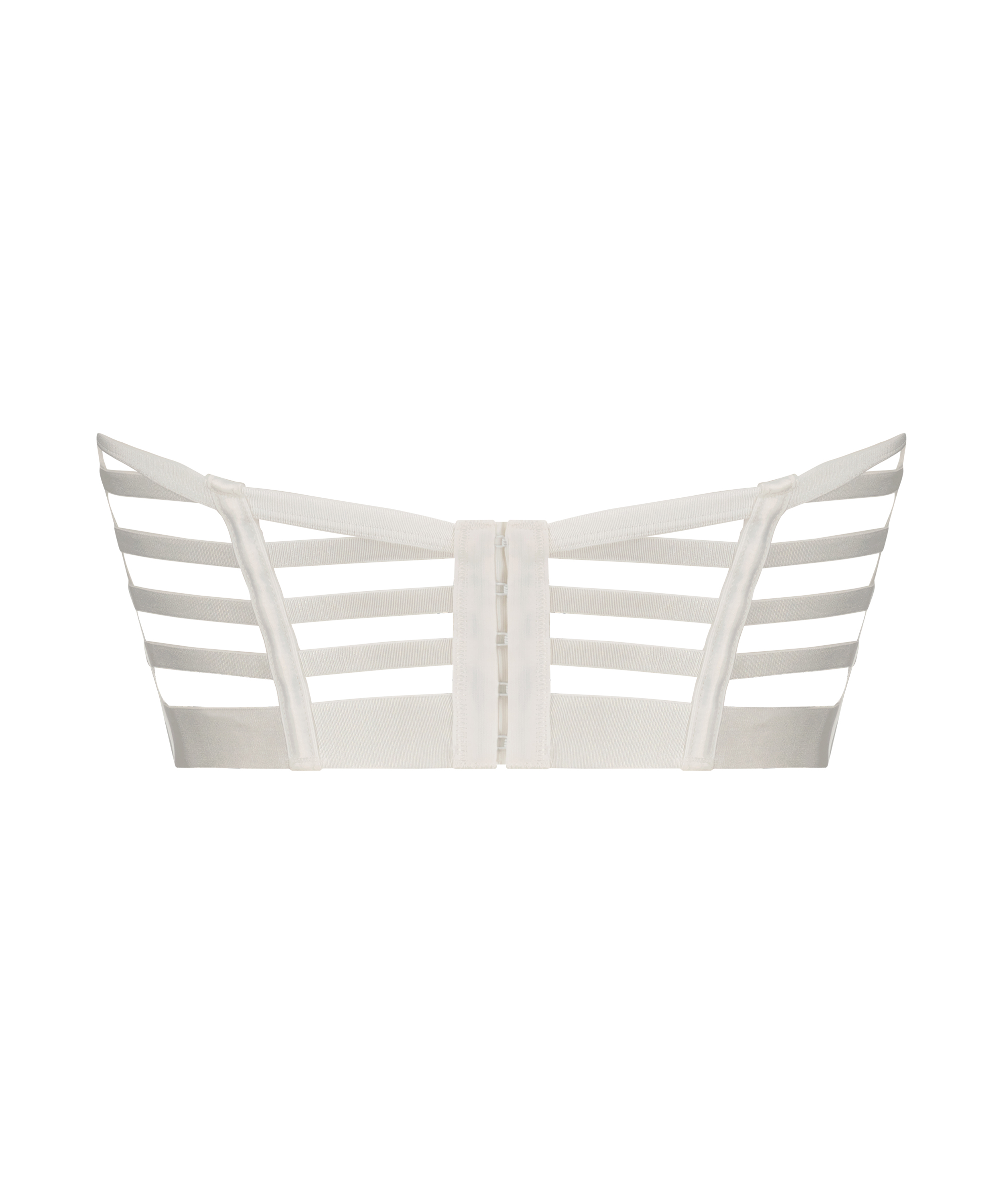 Seraphina non-padded longline underwired bra, White, main