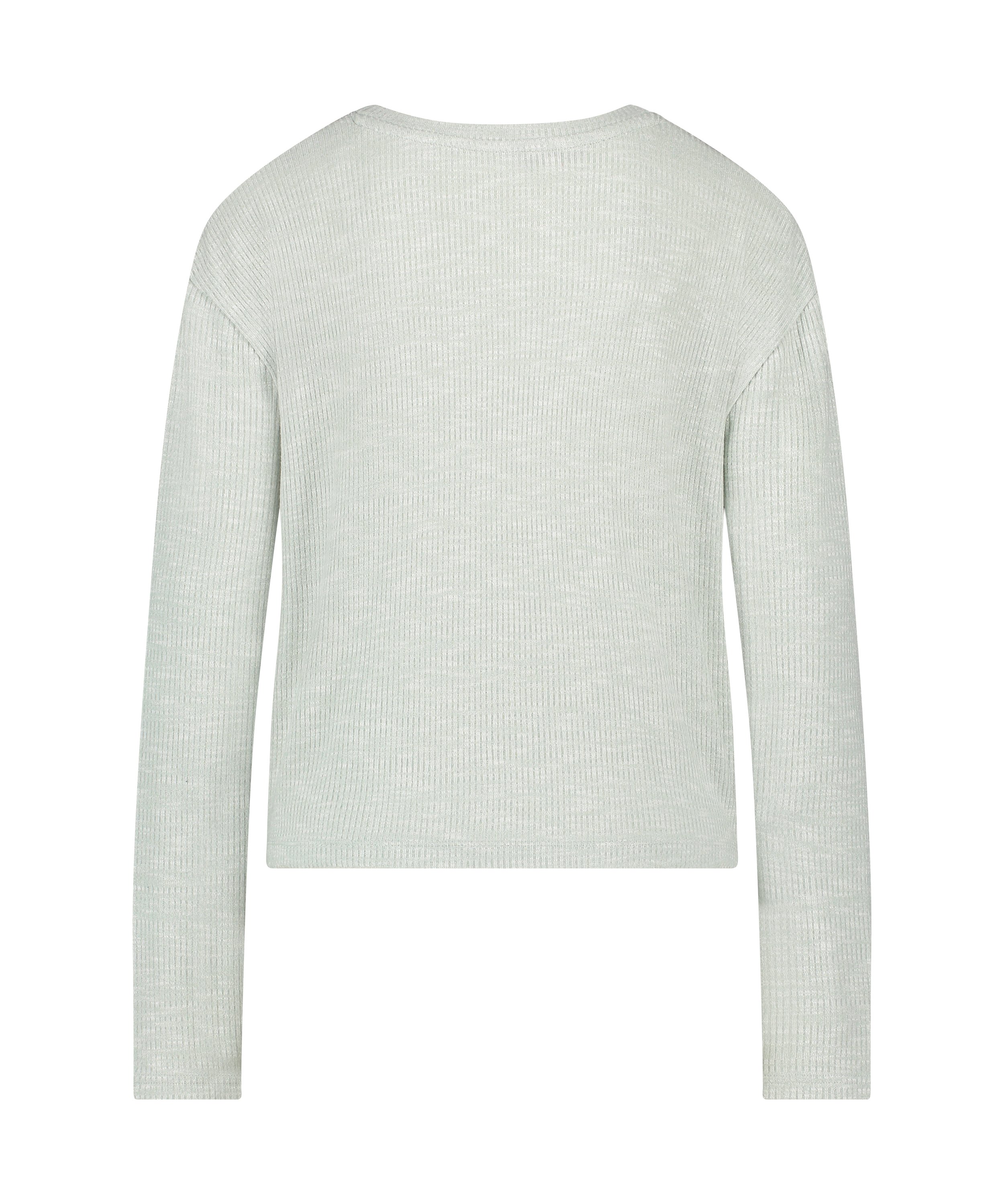 Long-Sleeved Pyjama Top, Green, main