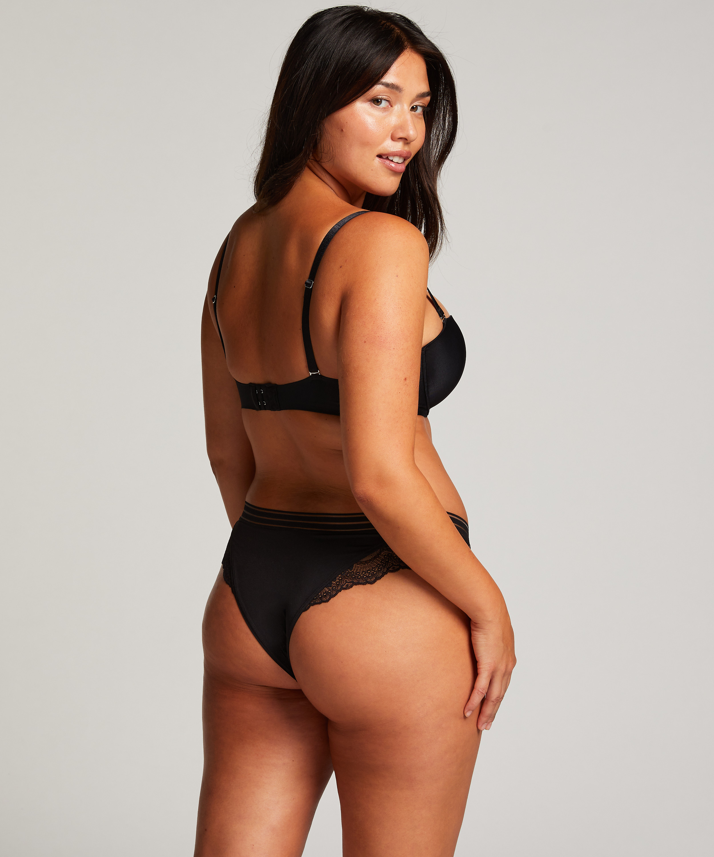 Sully High Leg Brazilian, Black, main