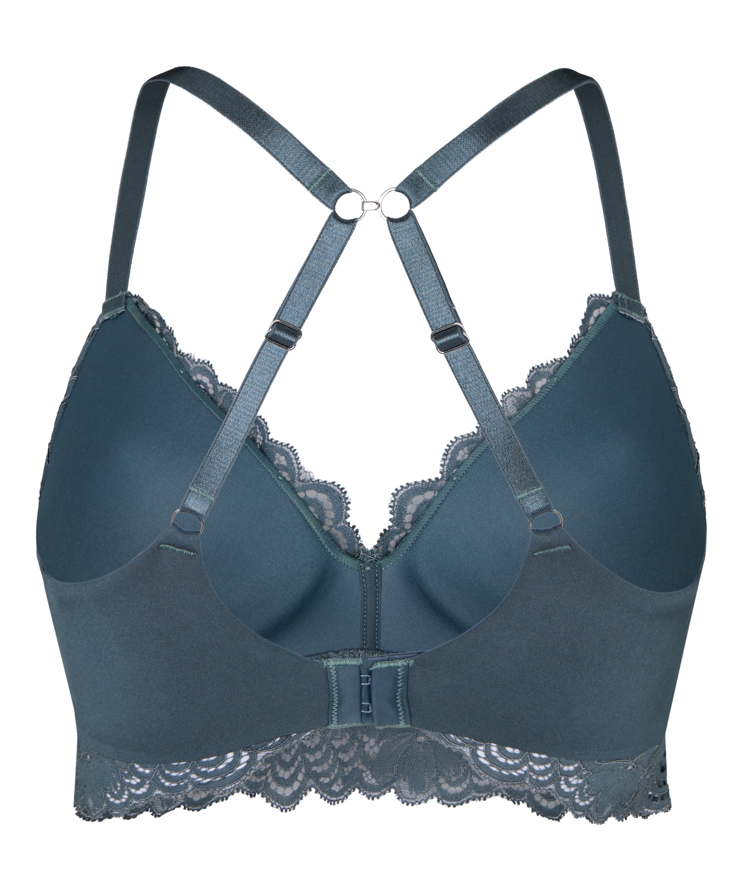 Andrea Padded Non-Wired Bra, Blue, main