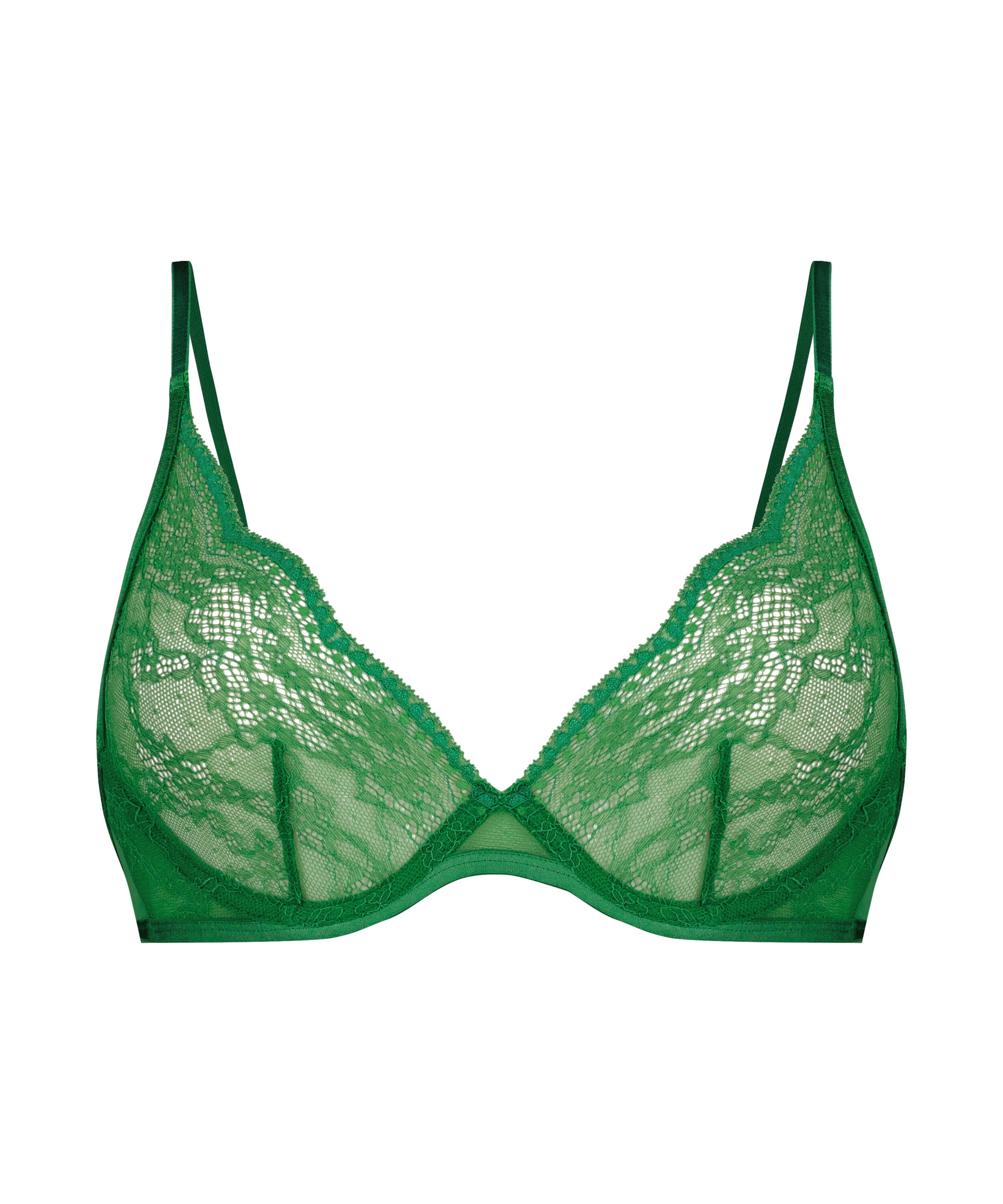 Isabelle Non-Padded Underwired Bra, Green